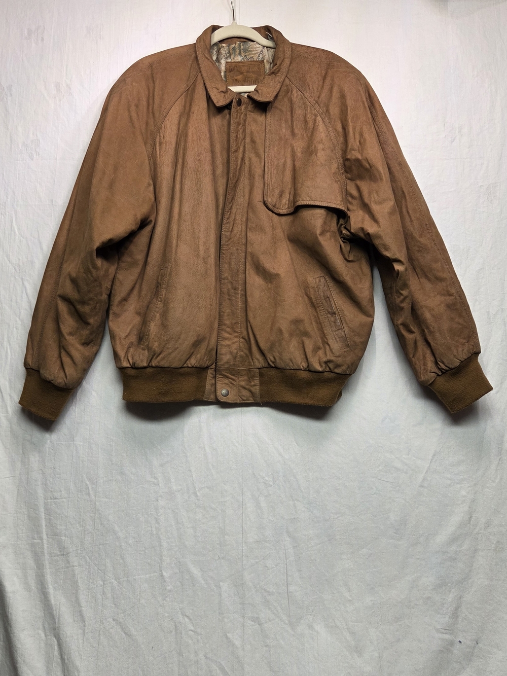 Vintage 90s Marlboro Adventure Team Leather Bomber Jacket. Size L. #0235